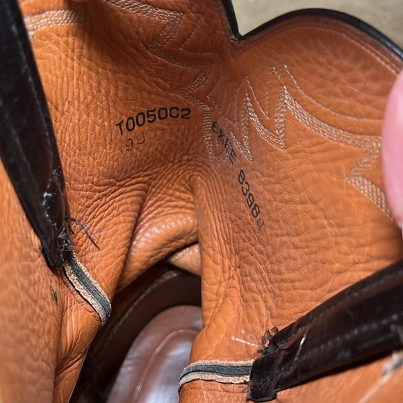 Luchesse black ostrich boots T005002 size 8.5 - Picture 9 of 11